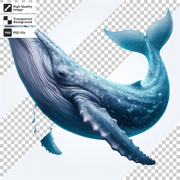 PSD zdjęcie wieloryba, na którym jest słowo wieloryb