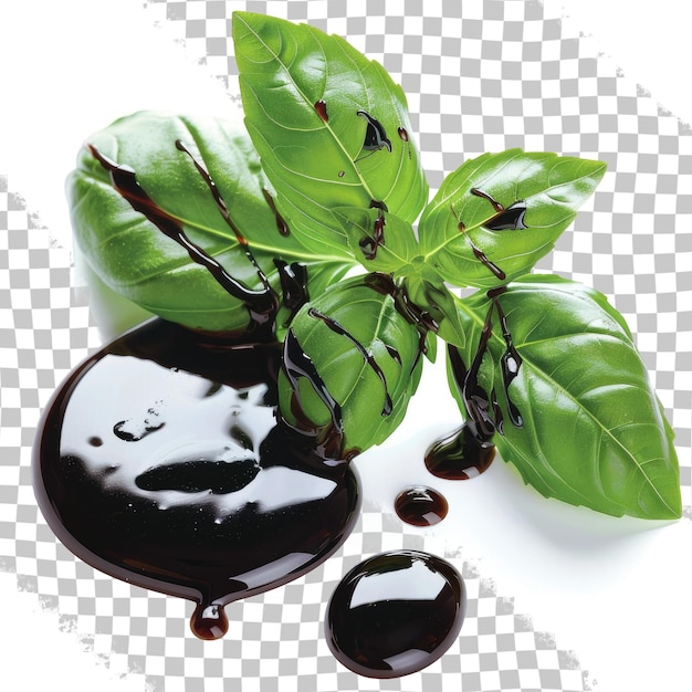 PSD zdjęcie zielonego liścia, które pochodzi z oleju