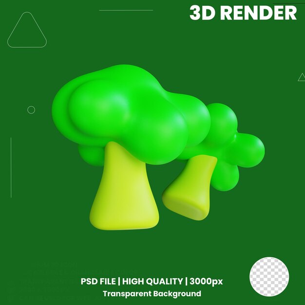 PSD zdrowe jedzenie 3d icon pack