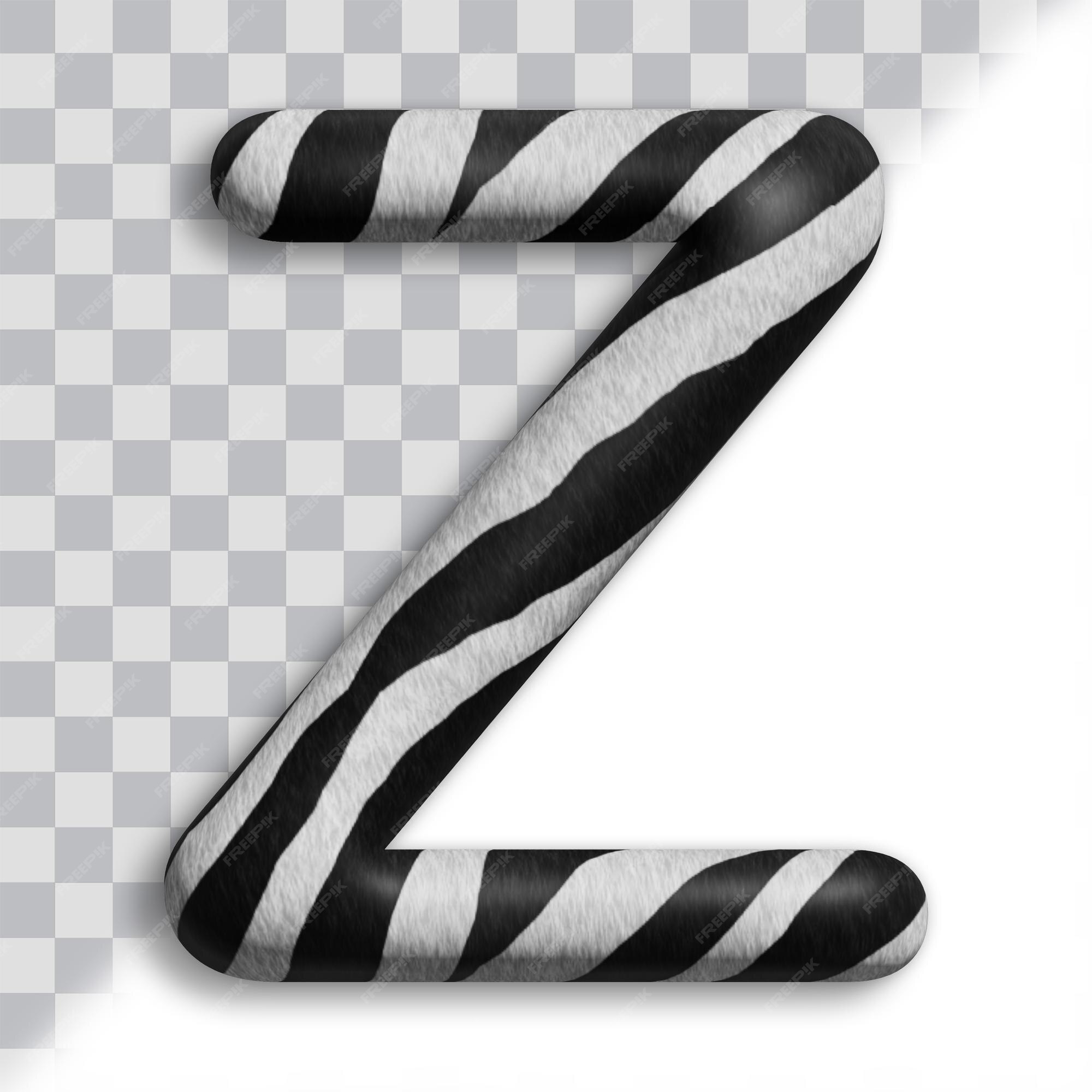 letter z zebra design