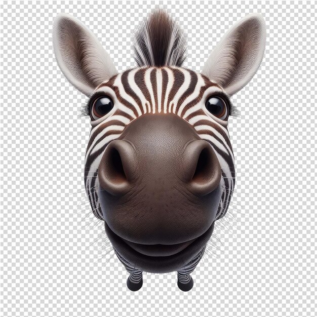 PSD a zebra head with a zebra on it and a picture of a zebra