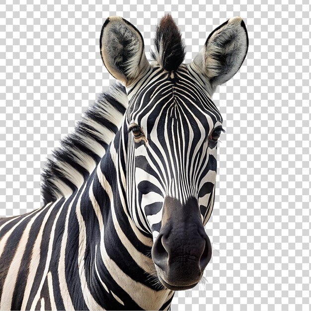 PSD zebra isolated on transparent background