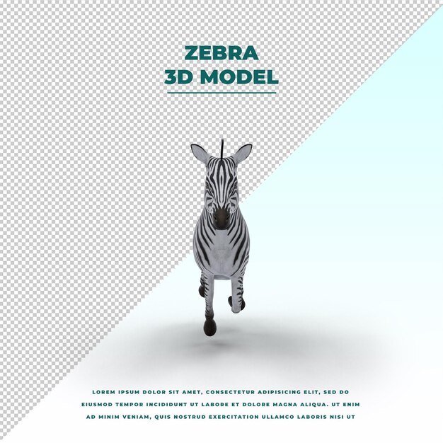 PSD zebra isolated