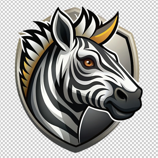 Logo della zebra su sfondo trasparente