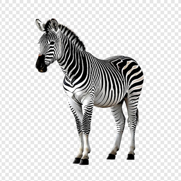 PSD zebra png изолирован на прозрачном фоне