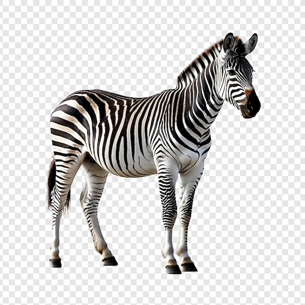 PSD zebra png изолирован на прозрачном фоне