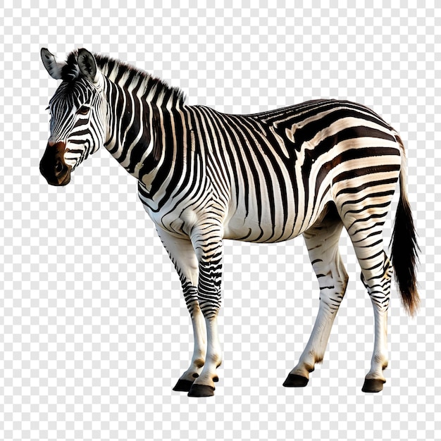 PSD zebra png isolato su sfondo trasparente