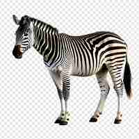 PSD zebra png isolated on transparent background