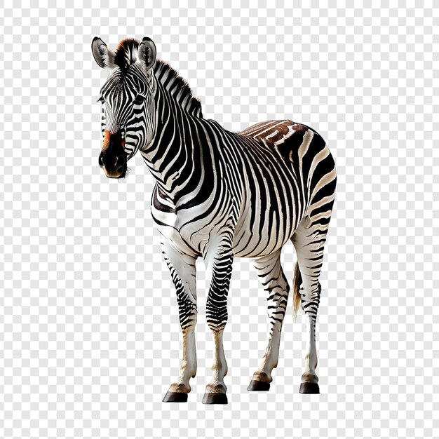 PSD zebra png isolated on transparent background