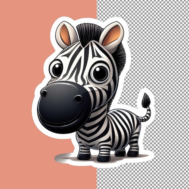 PSD zebra stripes in the wild png sticker