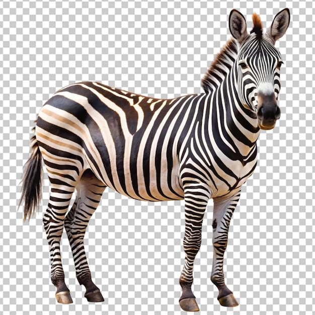 PSD zebra on transparent background