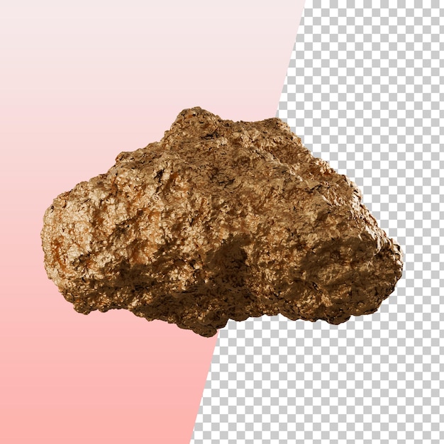 PSD zeer interessante 3d gouden nugget