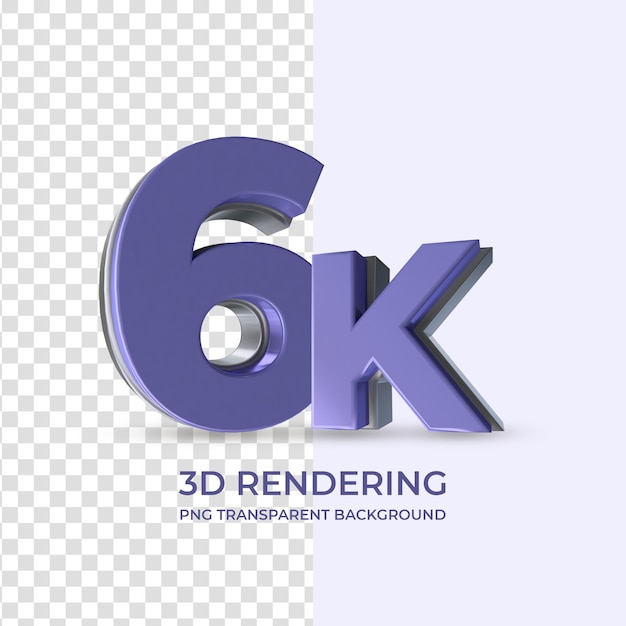 PSD zeer peri 4k volgers 3d-rendering geïsoleerde transparante achtergrond