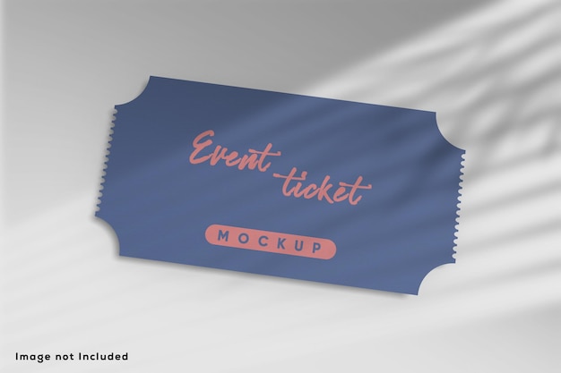 Zelfs ticket mockup