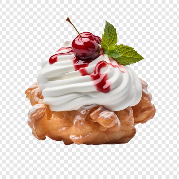 PSD zeppole isolated on transparent background