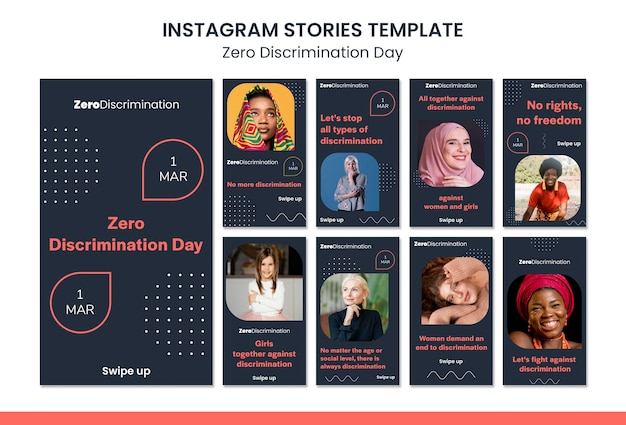 PSD zero discrimination day social media stories