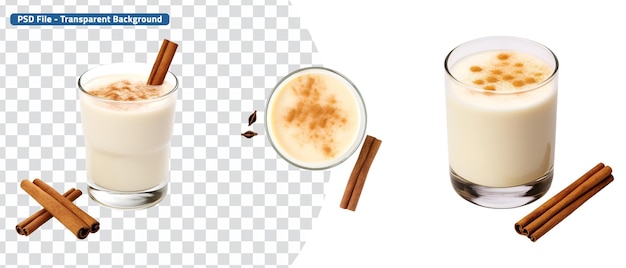 Zestaw Eggnog Z Cinnamon Stick