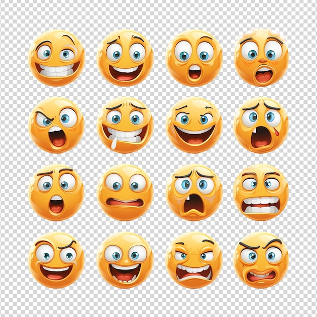 PSD zestaw emoji whatsapp