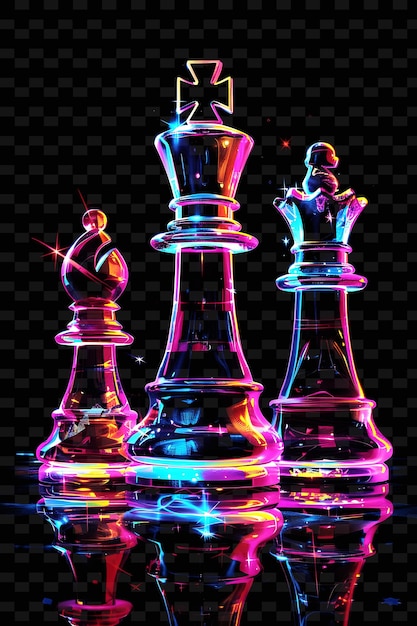 PSD zestaw figur szachowych z tytułem gry