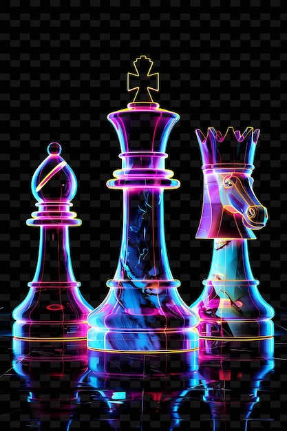 PSD zestaw figurek szachowych z koroną na górze