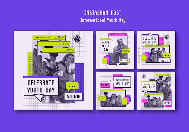 Zestaw postów na instagramie na zajęciach tanecznych