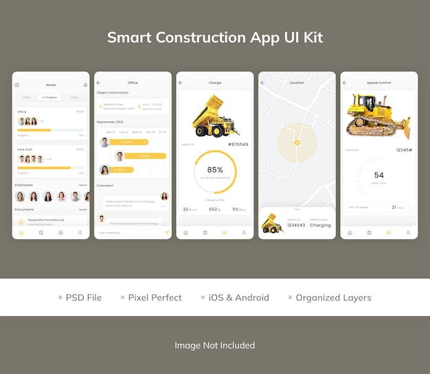 Zestaw Ui Smart Construction App
