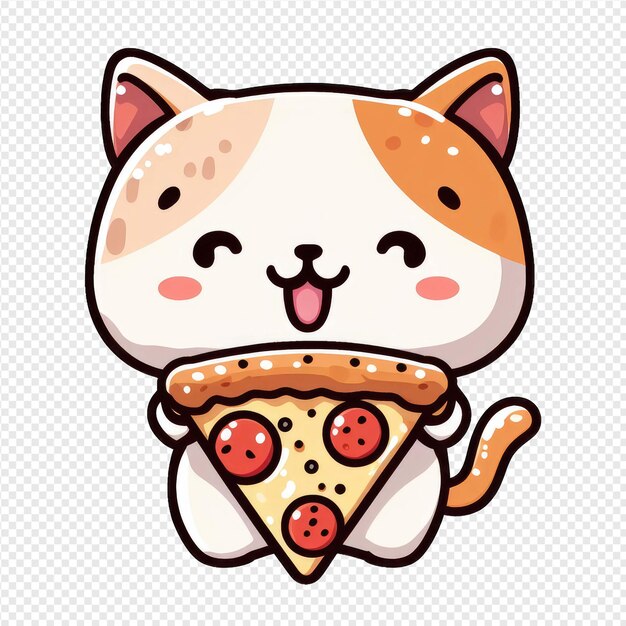 PSD zestful cat png sticker