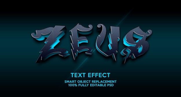 PSD zeuz text effect template