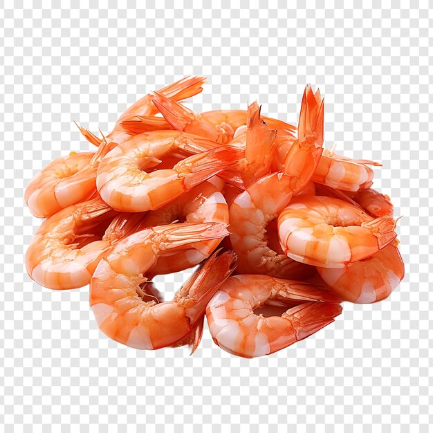 PSD zhejiang shrimp isolated on transparent background