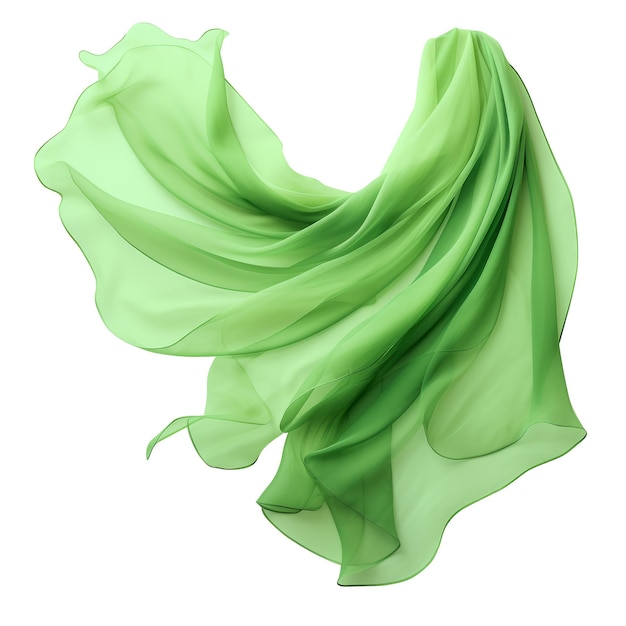 PSD zielona tkanina na przezroczystym tle