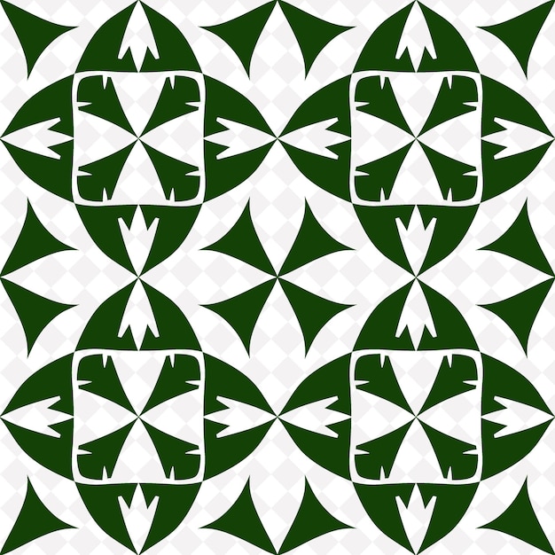 Zielony I Biały Wzór Z Zielonym I Białym Diamentem