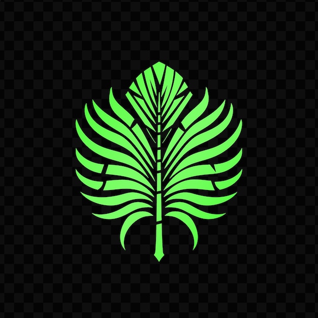 PSD zielony liść na przezroczystym tle