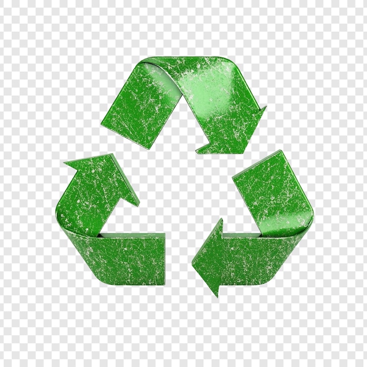 PSD zielony symbol recyklingu