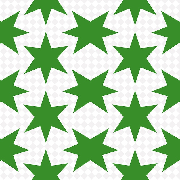 Zielony Wzór Diamentowy Na Białym Tle Z Wzorem Gwiazd