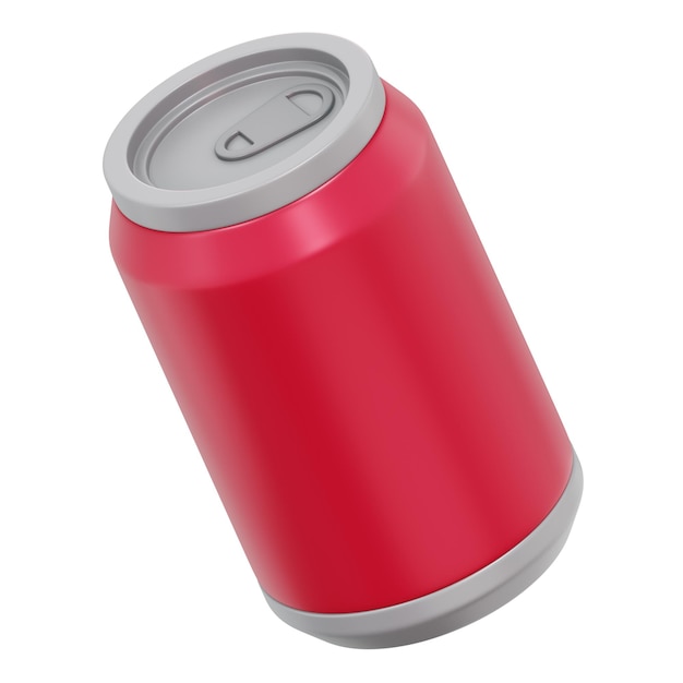Zimny napój może ilustracja 3D