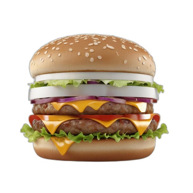 Zinger burger psd on a white background