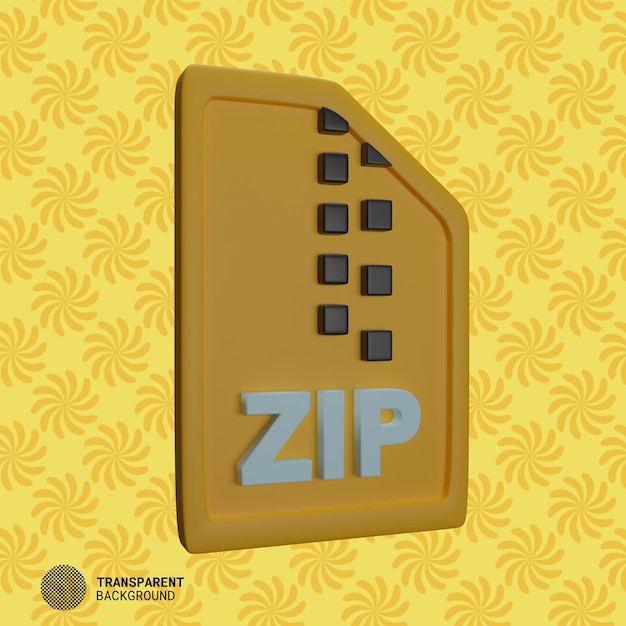 Zip file rendering 3d