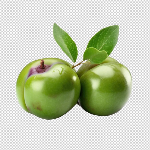 PSD ziziphus jujuba chinese jujube isolated on transparent background generative ai