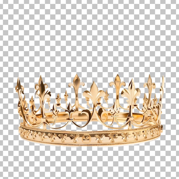 PSD złota korona z napisem 