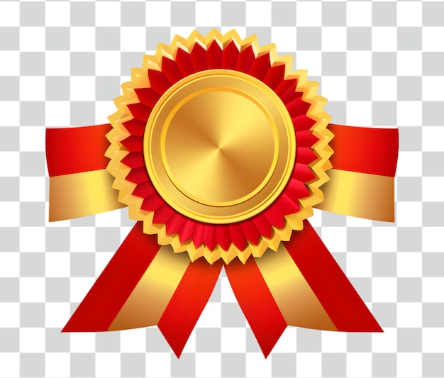 PSD złota odznaka złota nagroda tarcza przezroczyste tło