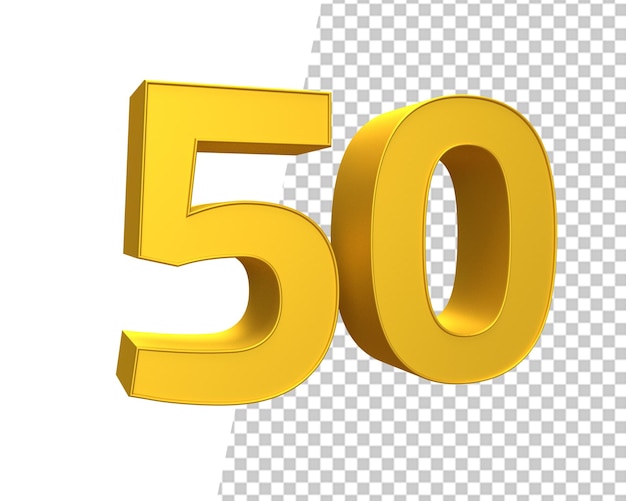 Złoty 50 numer pięćdziesiąt tekst 3d