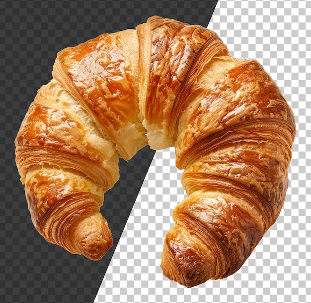 PSD złoty croissant na przezroczystym tle