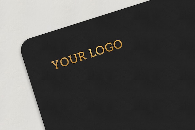 Złoty Efekt Prosta Makieta Logo Do Prezentacji Brandingu I Tożsamości
