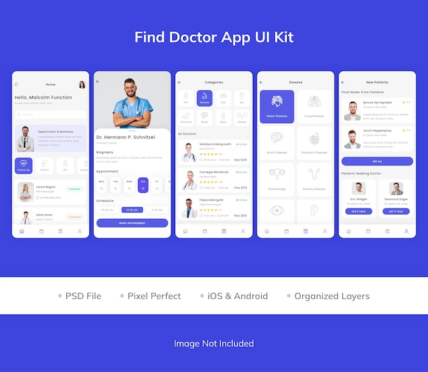Znajdź zestaw UI aplikacji Doctor