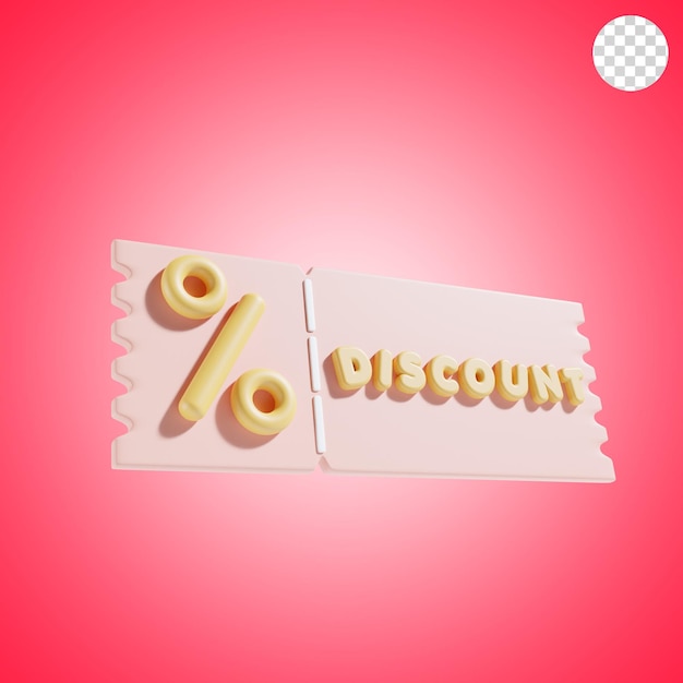 Zniżka na ilustrację 3D w sklepie