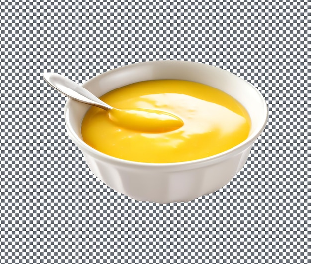 Zo'n heerlijke mosterdsaus geïsoleerd op een doorzichtige achtergrond.