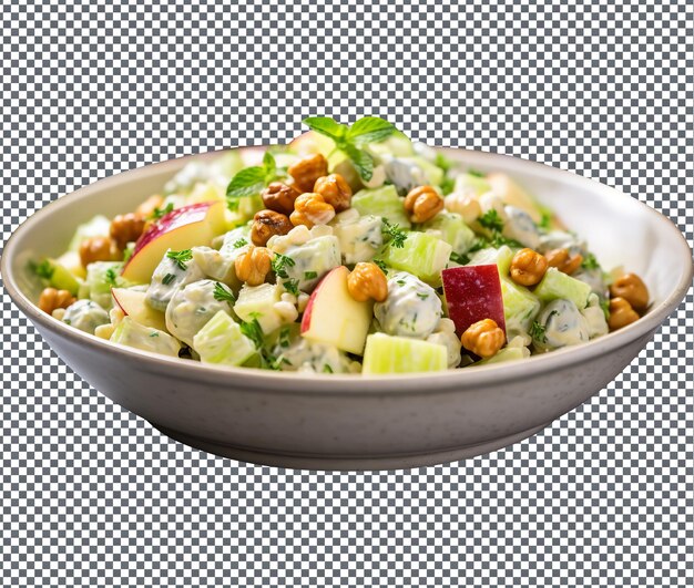 Zo'n heerlijke waldorf quinoa salad geïsoleerd op een doorzichtige achtergrond