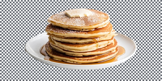 Zo zoete Snickerdoodle Pancakes geïsoleerd op transparante achtergrond