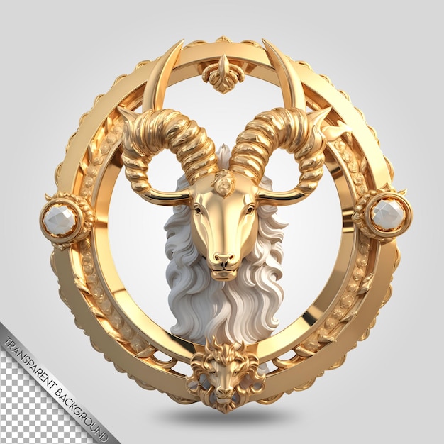 PSD zodiac emblem transparent background