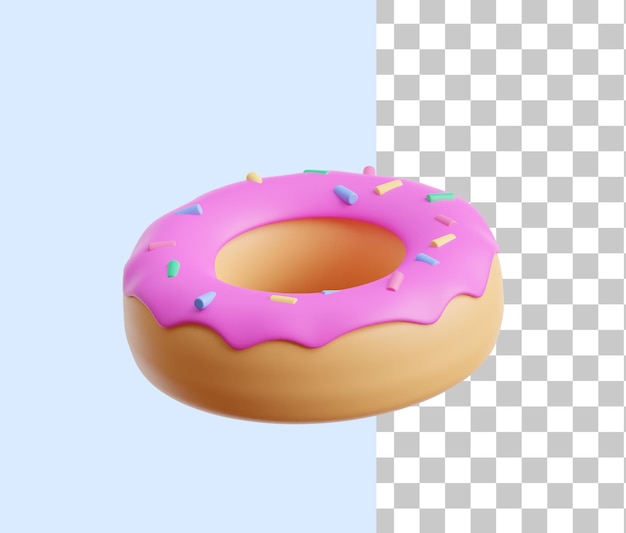 Zoet Doughnut 3D Pictogram